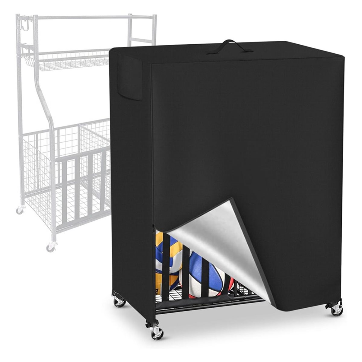 Sports Equipment Organizer Rack - Pokrowiec na stojak na piłki do