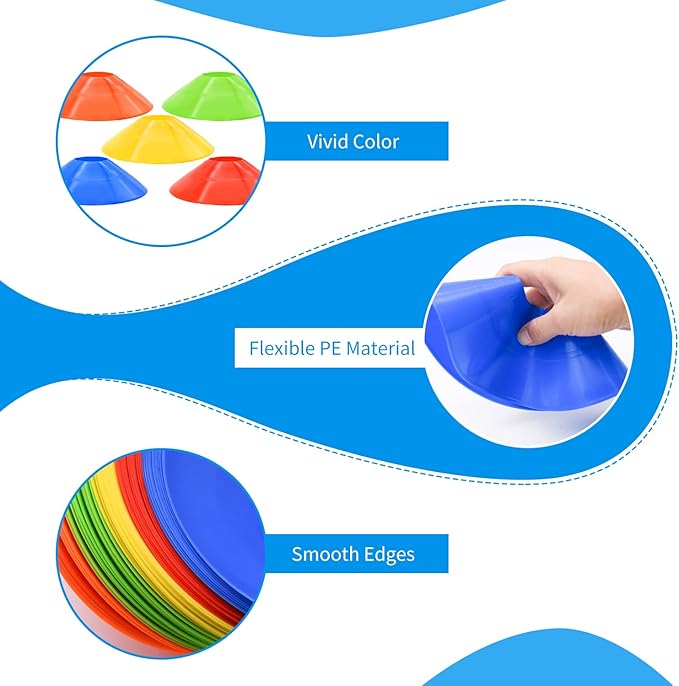 Kegle treningowe z logo, stożk – Sports Equipment Football recenzja i cena