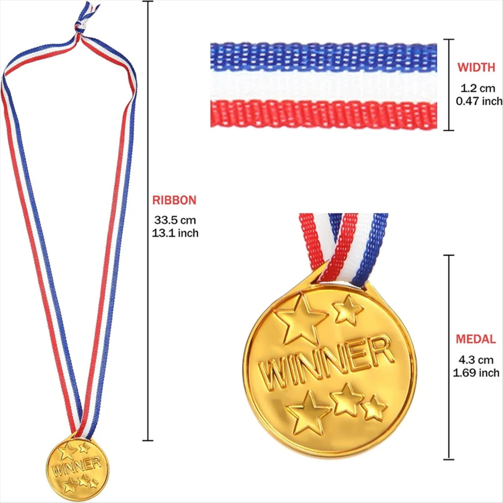 30 szt. Plastikowe Złote Medal – Sports Equipment For Kindergarten recenzja i cena